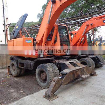 High quality road excavator wheel type digger doosan dh210 dh150 dh130