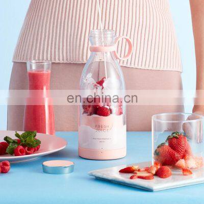 Wireless Charging Portable Automatic Battery Handheld Fruit And Vegetables Smoothie Cup Mini Juicer Food Blender