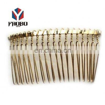 Fashion High Quality Metal Gold Double Comb Hair Clip