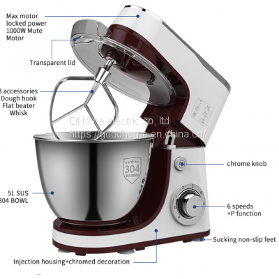 5L Table Top Whisk With Stainless Steel Cylinder Mixer, Kneading Mixer, Cream Mixer（Wechat:13510231336） photo-2
