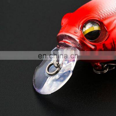 JOHNCOO 43mm Pesca Fishing Lure Crankbait Floating Bass Lures Fishing Hard Body Lure
