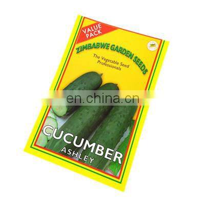 vegetable seed bags seed packaging bag with zipper and hole