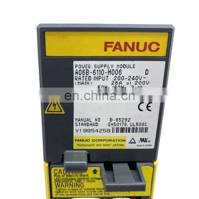 Original Fanuc CNC Machine Power Supply Module A06B-6110-H006