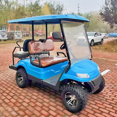 Multi purpose folding seat electric golf cart 4 seats