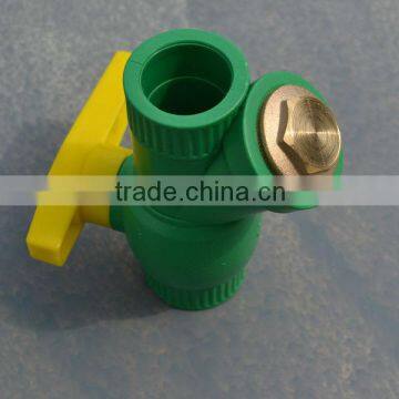 PPR water filter ball valve(with brass ball)