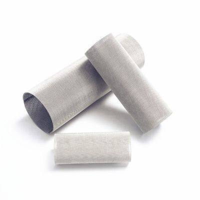 5 25 50 100 150 200 Micron SS 316 304 Stainless Steel Round Cylinder Screen Wire Mesh Filter Tubes