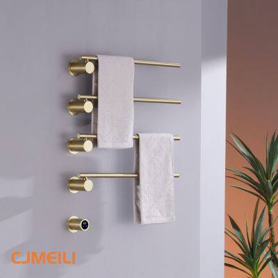 Ванное электрическое подогревающее полотенцесушилка, полотенцесушилка для ванной, настенный из нержавеющей стали, 2 цвета photo-2