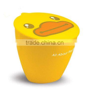 Cartoon Duck Bevel Desktop Trash Can for Children photo-6