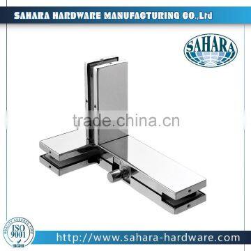 FT-65 Special shape glass patch fitting, F shape glass clamp, stainless steel glass hinge