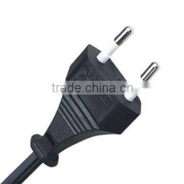 Guangzhou Manufacturer European 2 pin ac power cord plug