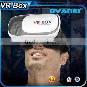 2016 trending products ABS Plastic VR box 2.0 bluetooth gamepad 3D glasses virtual reality headset free samples