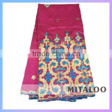 2015 African Embroidery George Lace Top Products Customized Intorica African George Fabric