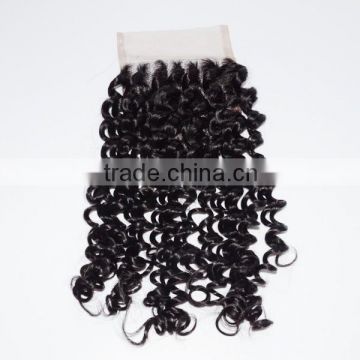 Grade 5A wholesale Lace closure virgin hair invisible three part lace closure