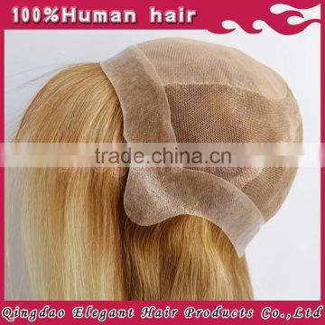 Qingdao Elegant 2015 hot sale brazilian human hair used full lace wigs