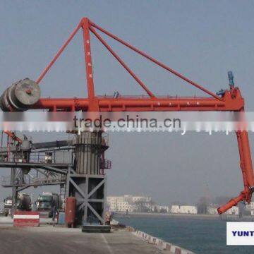 Screw-type bulk material ship unloader