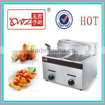 6*2L China Used Gas Deep Fryer