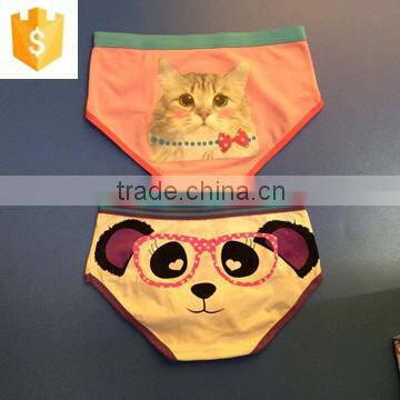 Cute cartoon characters printing panty,100%cotton fabric