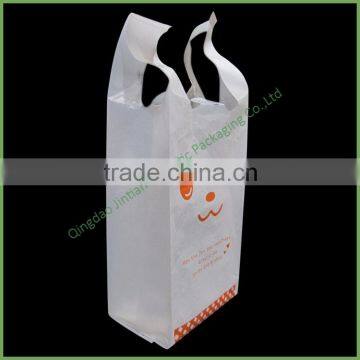 Best Price Custom Printed Plastic Carry Bag for Drink Take Away/out photo-3