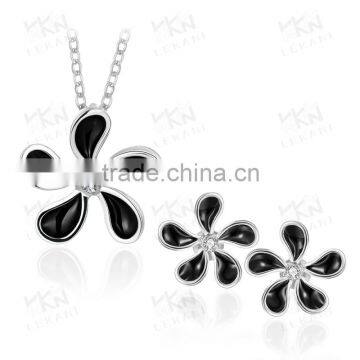 Charming flower jewelry 18K Gold Plating Jewelry Set