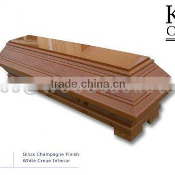 EC009 European-Style wooden coffins for sale