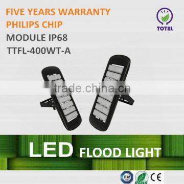 CE ROHS approved IP67 400w led flood light, high bay lights, with long lifespan and five years warranty