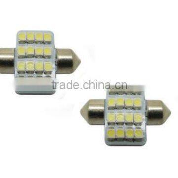 2x White 1.25" 31mm 16-SMD-5050 DE3175 LED Lights For Interior Dome Map OYXL photo-2