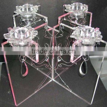 acrylic candle holder