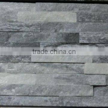 White and black quartzite culture stone