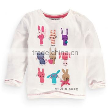 high quality fancy children's t shirt with long sleeve