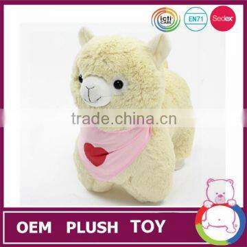 Fashion design toys pink cute alpaca toy for kids