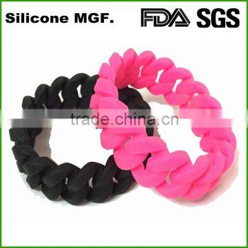 Shinerin Fashion women men children logo printed silicone bangles and bracelets
