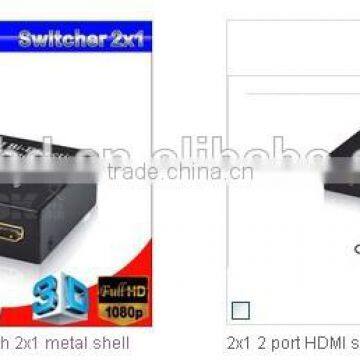 3D Support,4K x 2k HDMI Spillter 1 to 2 cheaper price hdmi splitter 2 in 1 out