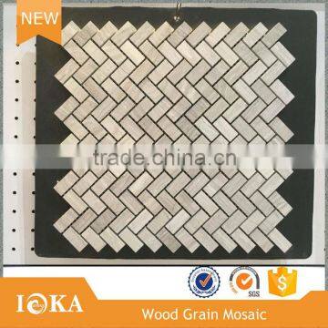 Grey Wood Grain Mosaic,Grey Wall Mosaic Tiles