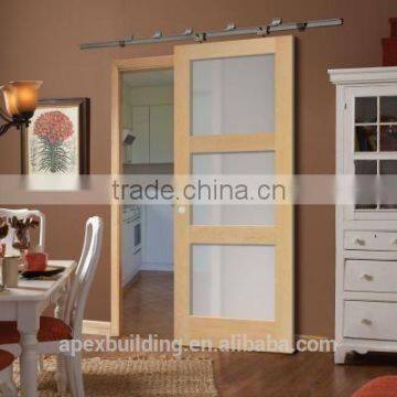 wood framed sliding glass doors