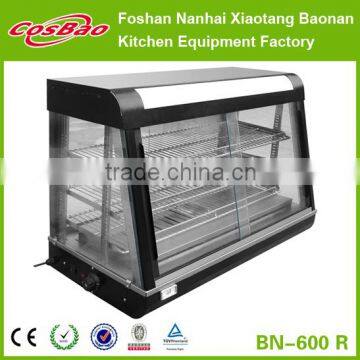 BN-600.R CE Three Layers Stainless Steel Curved Glass Food Warming Showcase/Stainless Steel Food Warmer Display in China