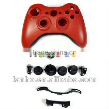 Red Full Housing Shell Case for XBOX 360 Wireless Controller Joypad