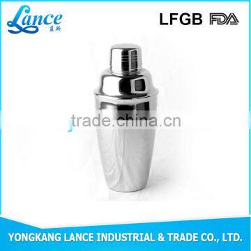 LFGB tested bar tools supplier custom stainless steel cocktail shaker