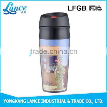 Custom design portable paper insert travel mug