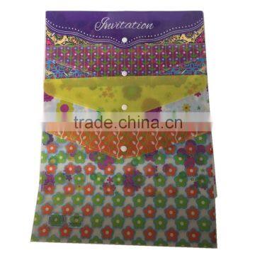 2016 China Supplier Factory Price A4 Szie PP Document Bag