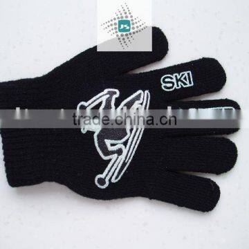 winter acrylic knitted magic gloves