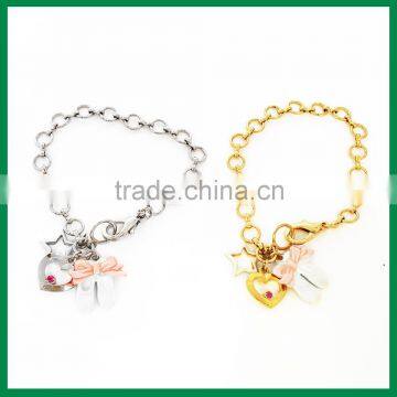 Feminine Ballet Zinc Alloy Chain Bracelet