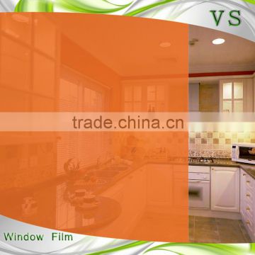 orange color decorative solar window film