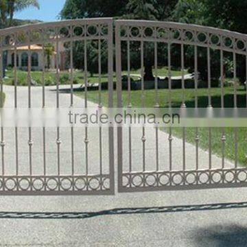 antique wrought iron driveway gate, forged iron gate