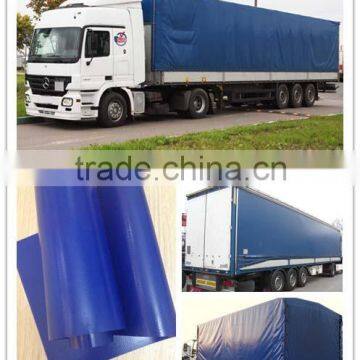 truck cover fabric made in 100% polyester fabric with both side PVC coated