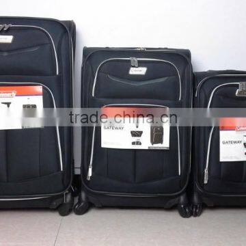 factory closeout stock high quality 3pcs luggage set