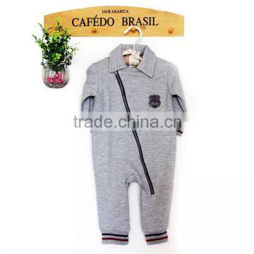 autumn&winter fashion creative boy baby romper clothes with inclined zipper