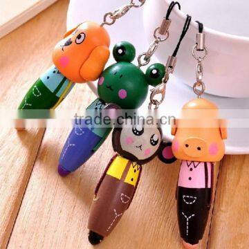 Cute Kawaii Korea Novelty wood mobile chin pen