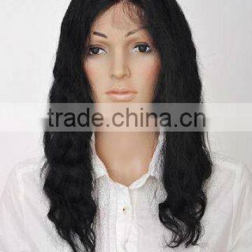 Full lace wig with slight wave Indian hair soft and smooth hair