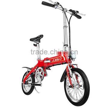 Mini Bike Bicycle 2015 New Style 14" 180w Foldable Electric Bike , Power Assitant Bicycle , Bicycle
