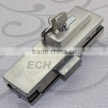 showcase frameless stainless steel sliding glass door lock